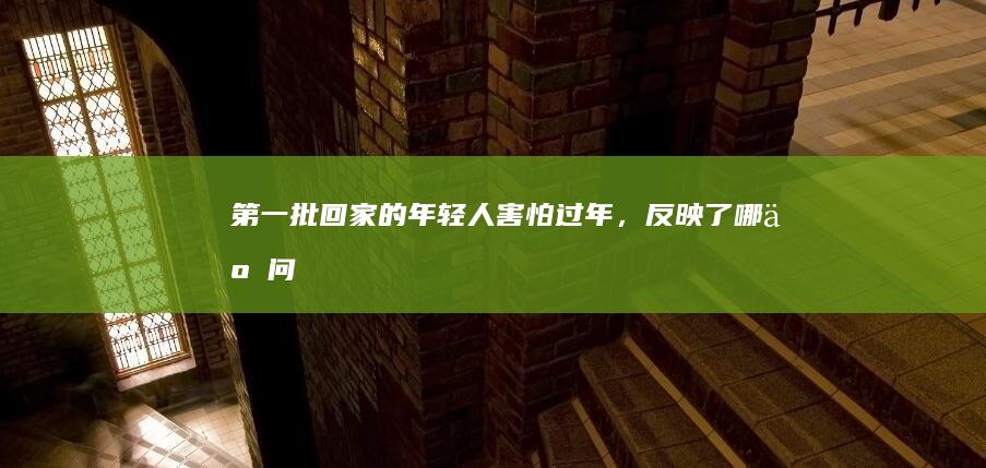 第一批回家的年轻人「害怕过年」，反映了哪些问题？有哪些给职人的回家过年攻略？